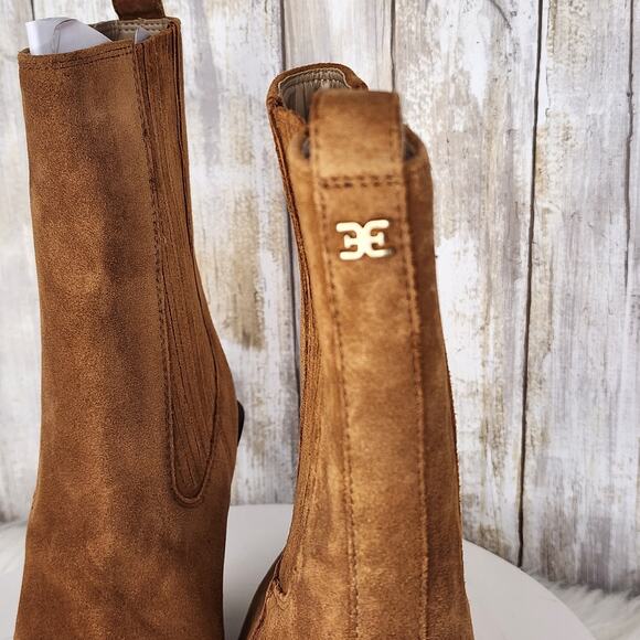 Sam Edelman Women's Mandey Western Chelsea Booties - Cowboy-Inspired Style - Picture 4 of 12